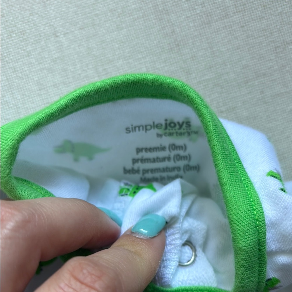 NWOT Simple Joys by Carter’s- Preemie Baby Boy Pajamas - Lot of 2 - Picture 3 of 5